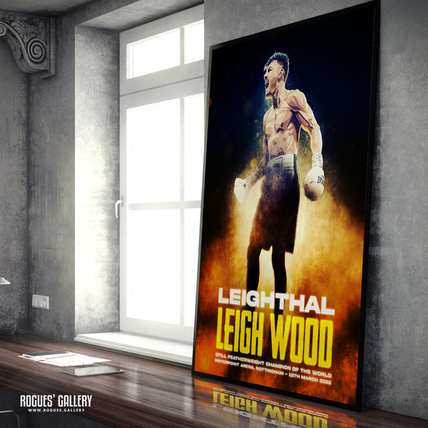 Leigh Wood vs Michael Conlan Concept Poster V3 - Nottingham's World Champion Boxer - A0, A1, A2 or A3 Prints