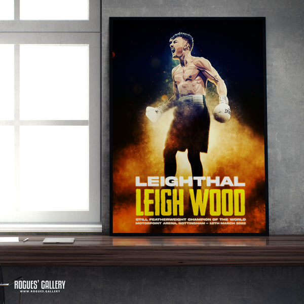 Leigh Wood vs Michael Conlan Concept Poster V3 - Nottingham's World Champion Boxer - A0, A1, A2 or A3 Prints