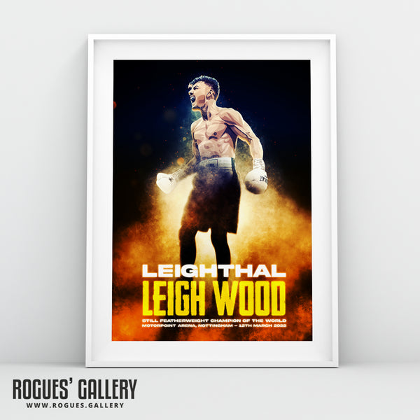 Leigh Wood vs Michael Conlan Concept Poster V3 - Nottingham's World Champion Boxer - A0, A1, A2 or A3 Prints