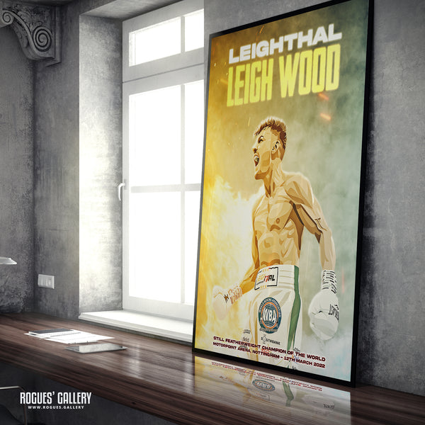 Leigh Wood vs Michael Conlan Concept Poster V4 - Nottingham's World Champion Boxer - A0, A1, A2 or A3 Prints