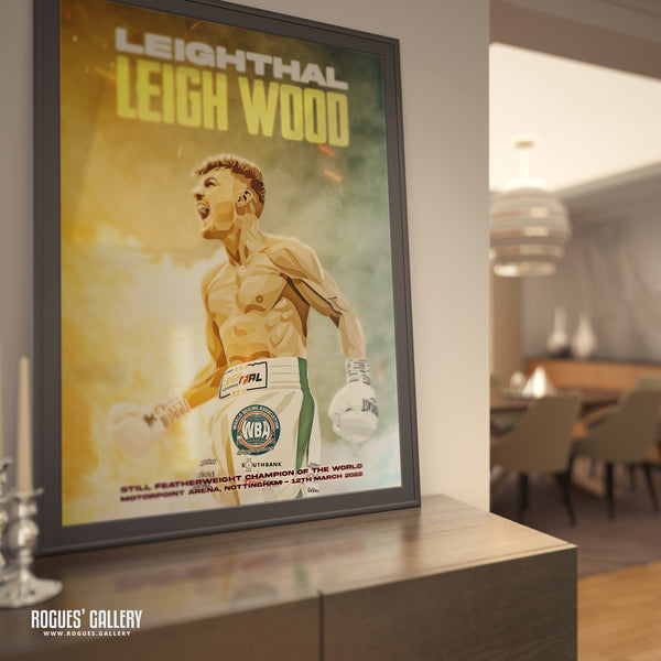 Leigh Wood vs Michael Conlan Concept Poster V4 - Nottingham's World Champion Boxer - A0, A1, A2 or A3 Prints