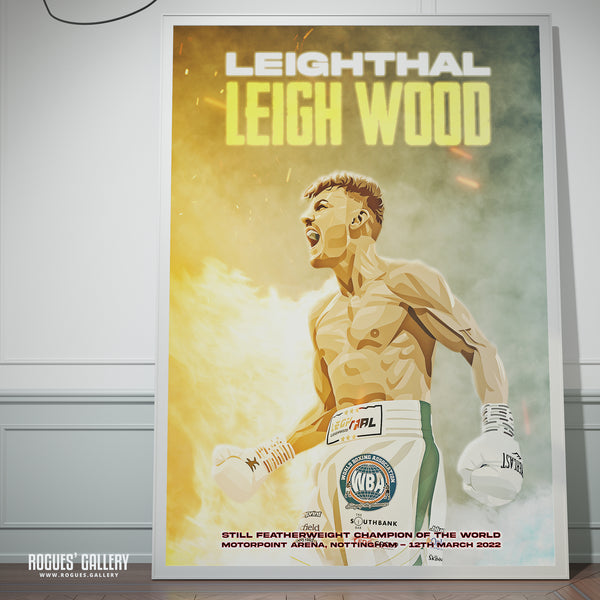Leigh Wood vs Michael Conlan Concept Poster V4 - Nottingham's World Champion Boxer - A0, A1, A2 or A3 Prints