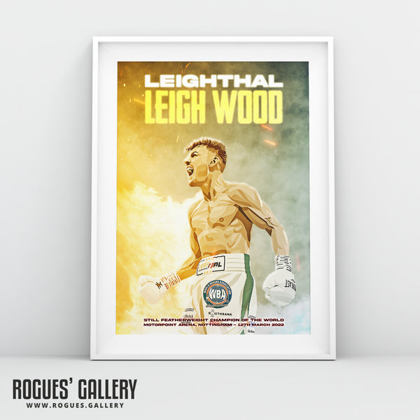 Leigh Wood vs Michael Conlan Concept Poster V4 - Nottingham's World Champion Boxer - A0, A1, A2 or A3 Prints