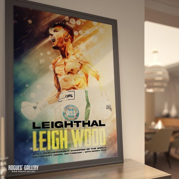 Leigh Wood vs Michael Conlan Concept Poster SPECIAL Signed & Numbered Limited Edition A1 Prints