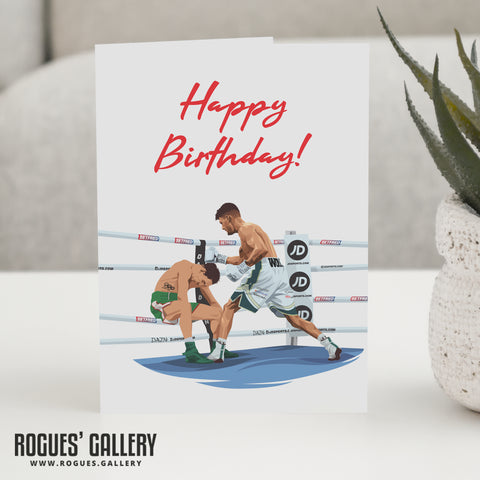 Leigh Wood Nottingham's World Boxing Champ Knockout Birthday Card