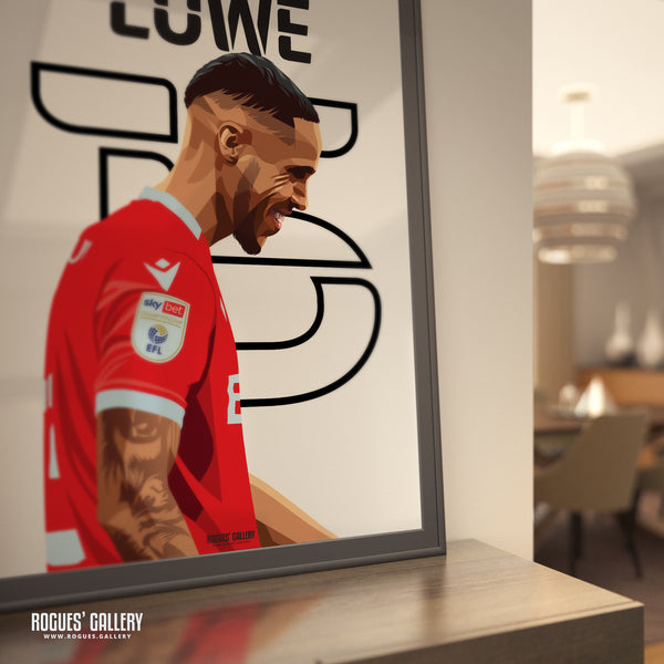 Max Lowe - Nottingham Forest - A0, A1, A2 or A3 Name & Number Prints