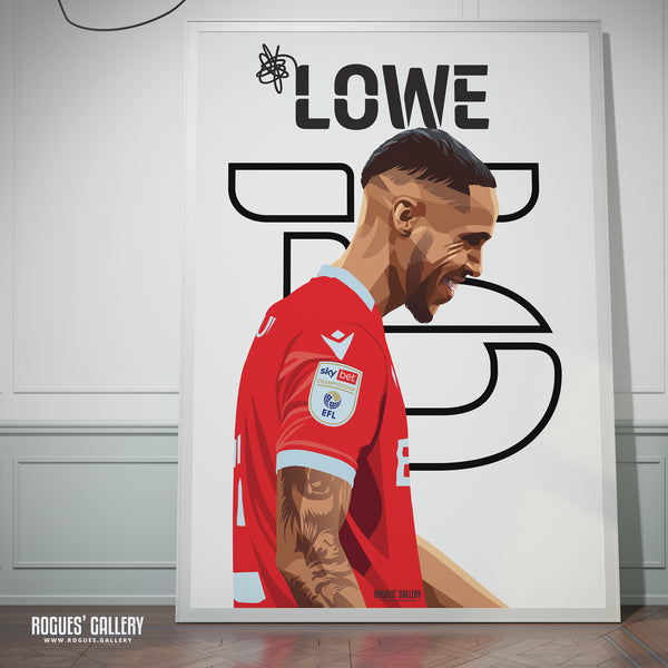 Max Lowe - Nottingham Forest - A0, A1, A2 or A3 Name & Number Prints
