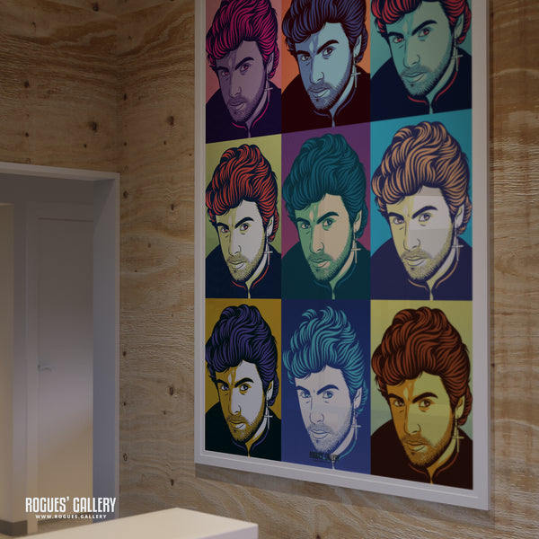 80s Retro Project: George Michael - A3, A2, A1 or A0 Pop Art Prints