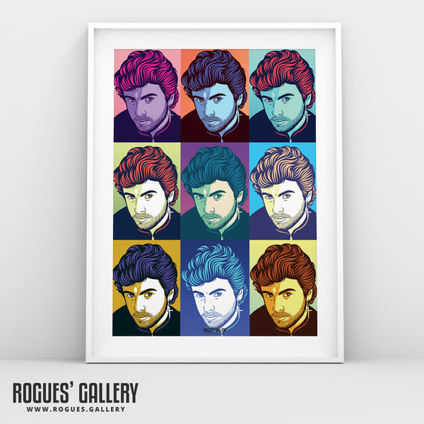 80s Retro Project: George Michael - A3, A2, A1 or A0 Pop Art Prints