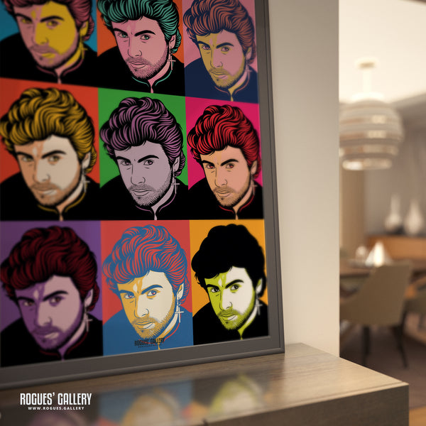 80s Retro Project: George Michael - A3, A2, A1 or A0 Pop Art Prints