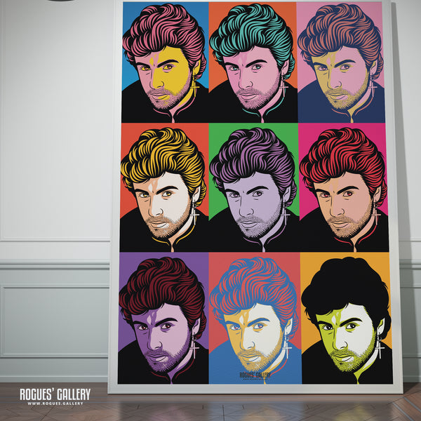 80s Retro Project: George Michael - A3, A2, A1 or A0 Pop Art Prints