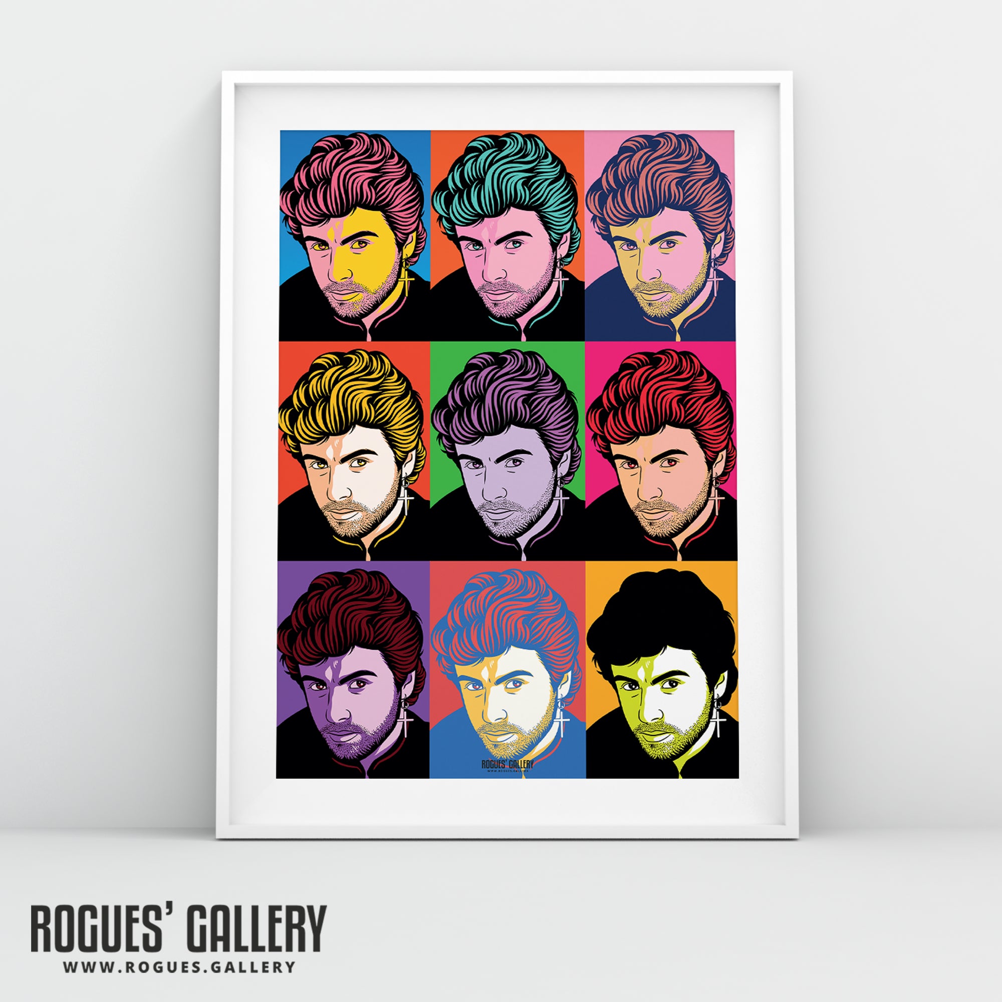80s Retro Project: George Michael - A3, A2, A1 or A0 Pop Art Prints