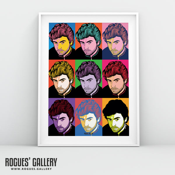 80s Retro Project: George Michael - A3, A2, A1 or A0 Pop Art Prints