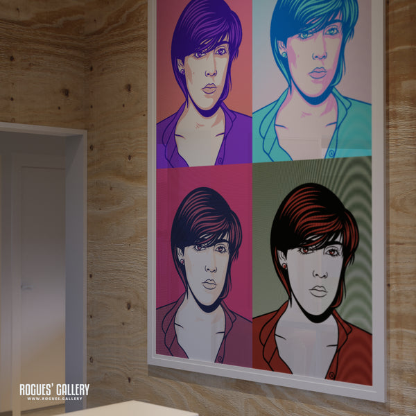 80s Retro Project: Joanne Catherall of Human League - A3, A2, A1 or A0 Pop Art Prints