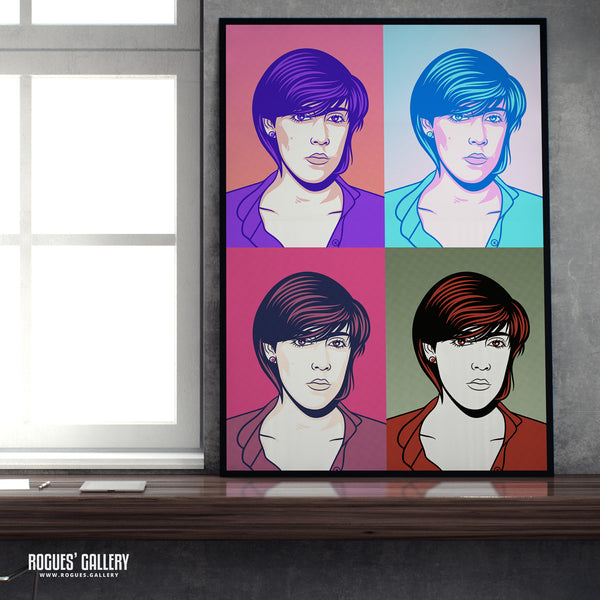 80s Retro Project: Joanne Catherall of Human League - A3, A2, A1 or A0 Pop Art Prints