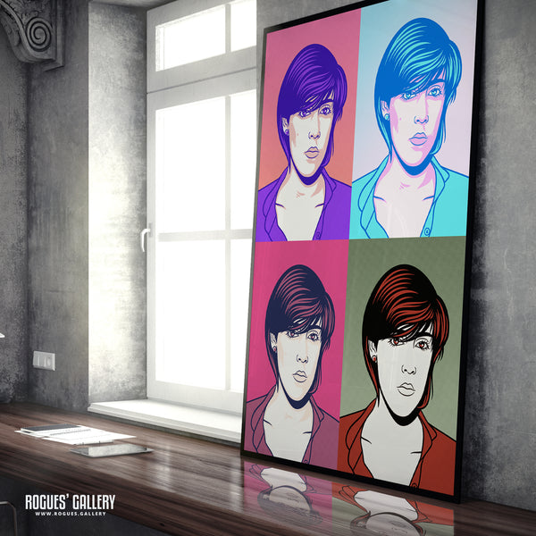 80s Retro Project: Joanne Catherall of Human League - A3, A2, A1 or A0 Pop Art Prints