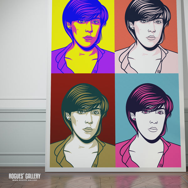 80s Retro Project: Joanne Catherall of Human League - A3, A2, A1 or A0 Pop Art Prints