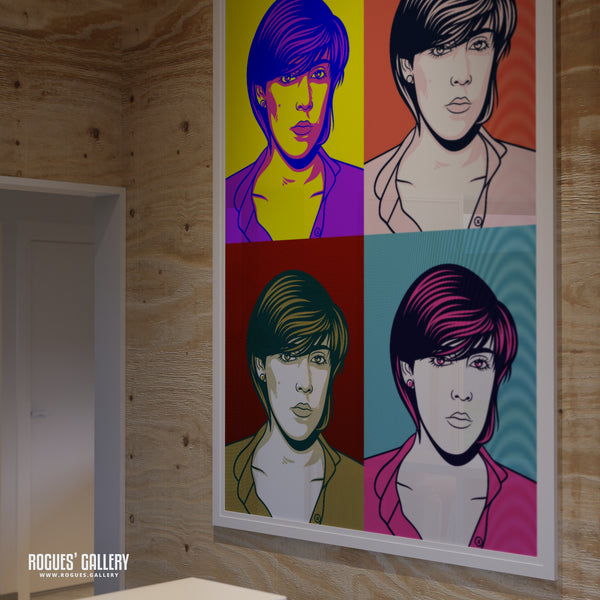 80s Retro Project: Joanne Catherall of Human League - A3, A2, A1 or A0 Pop Art Prints