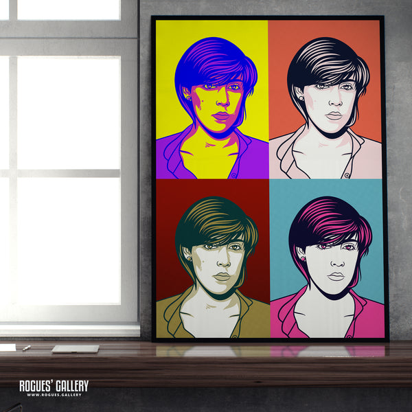 80s Retro Project: Joanne Catherall of Human League - A3, A2, A1 or A0 Pop Art Prints