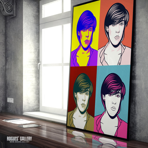 80s Retro Project: Joanne Catherall of Human League - A3, A2, A1 or A0 Pop Art Prints