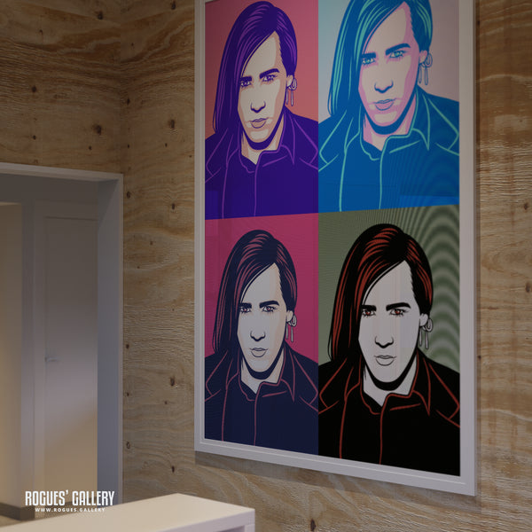 80s Retro Project: Phil Oakey of Human League - A3, A2, A1 or A0 Pop Art Prints