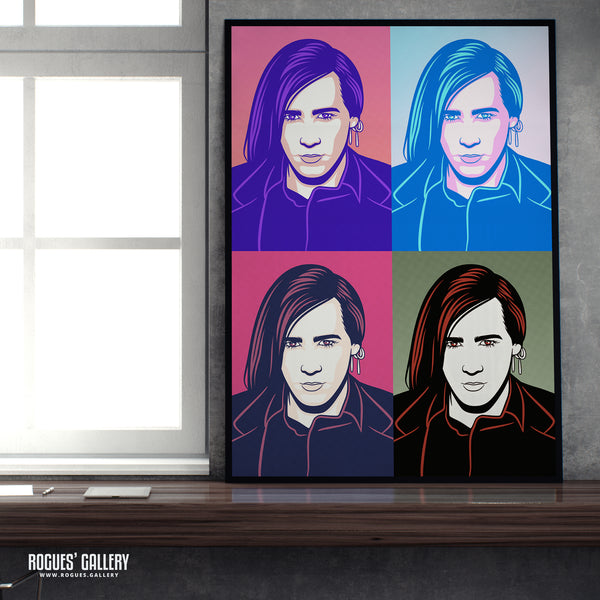 80s Retro Project: Phil Oakey of Human League - A3, A2, A1 or A0 Pop Art Prints