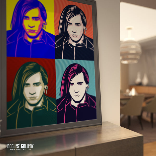 80s Retro Project: Phil Oakey of Human League - A3, A2, A1 or A0 Pop Art Prints