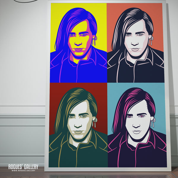 80s Retro Project: Phil Oakey of Human League - A3, A2, A1 or A0 Pop Art Prints