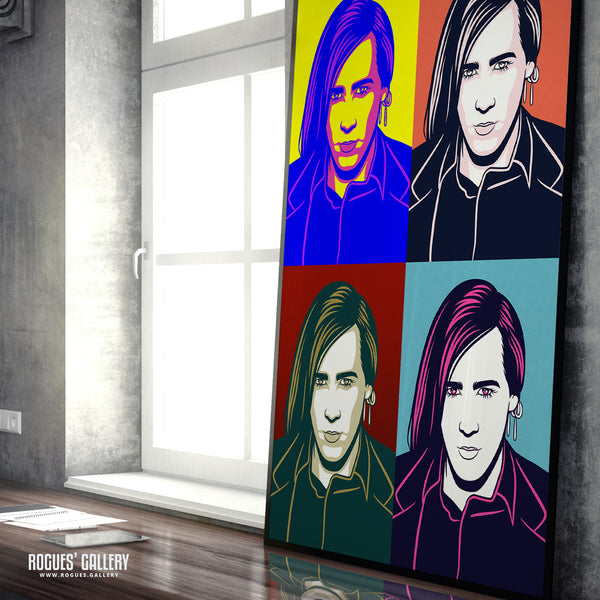 80s Retro Project: Phil Oakey of Human League - A3, A2, A1 or A0 Pop Art Prints