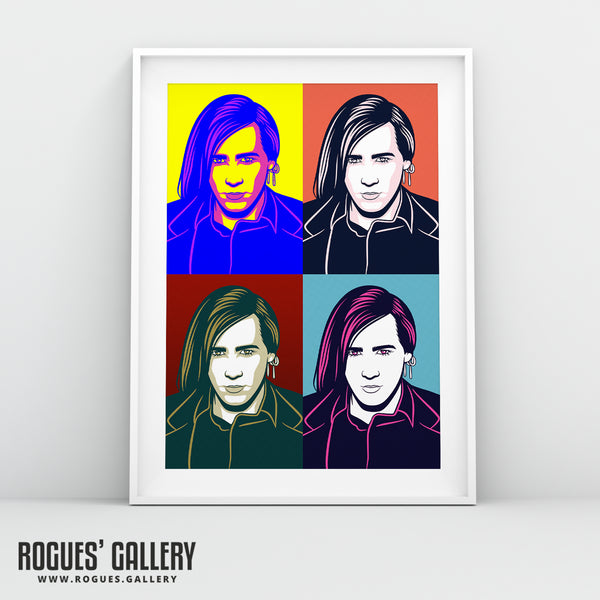 80s Retro Project: Phil Oakey of Human League - A3, A2, A1 or A0 Pop Art Prints