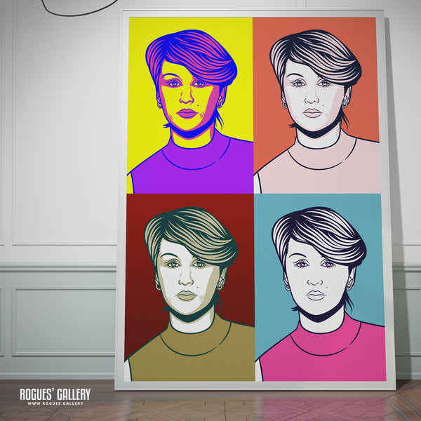 80s Retro Project: Susan Ann Sulley of Human League - A3, A2, A1 or A0 Pop Art Prints