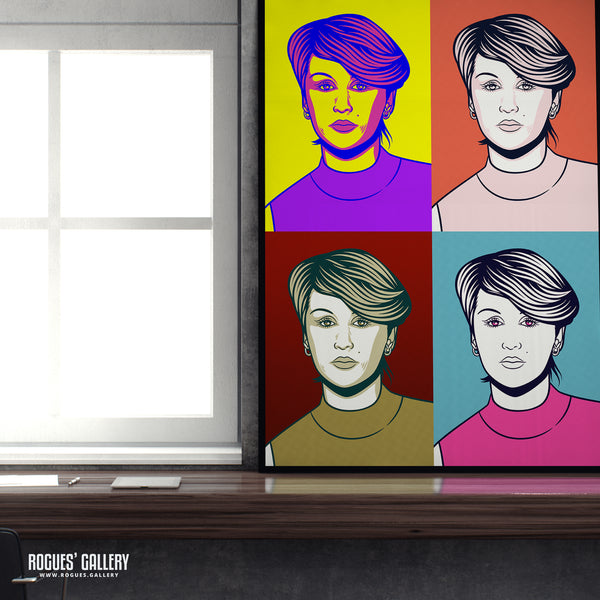 80s Retro Project: Susan Ann Sulley of Human League - A3, A2, A1 or A0 Pop Art Prints