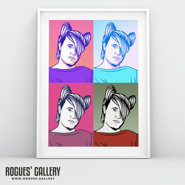 80s Retro Project: Mike Score of A Flock of Seagulls - A3, A2, A1 or A0 Pop Art Prints