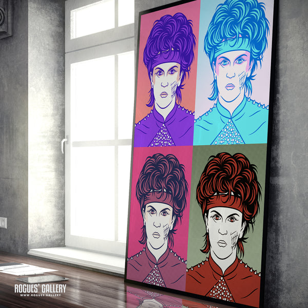 80s Retro Project: Steve Strange of Visage - A3, A2, A1 or A0 Pop Art Prints