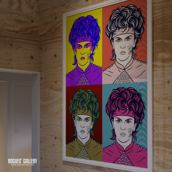 80s Retro Project: Steve Strange of Visage - A3, A2, A1 or A0 Pop Art Prints