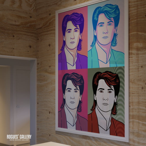 80s Retro Project: Tony Hadley of Spandau Ballet - A3, A2, A1 or A0 Pop Art Prints