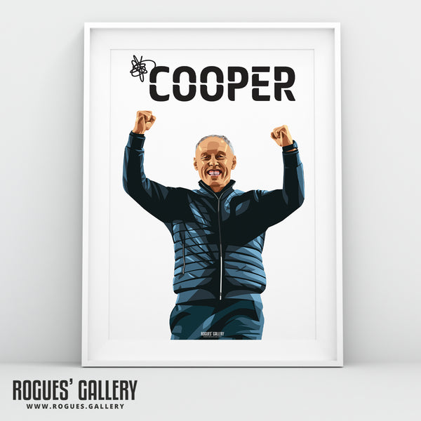 Steve Cooper - Nottingham Forest - A0, A1, A2 or A3 Name & Number Prints
