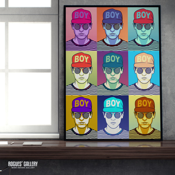 80s Retro Project: Chris Lowe of Pet Shop Boys - A3, A2, A1 or A0 Icon Prints