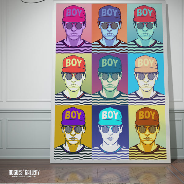 80s Retro Project: Chris Lowe of Pet Shop Boys - A3, A2, A1 or A0 Icon Prints