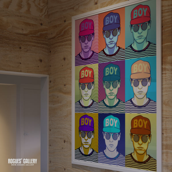 80s Retro Project: Chris Lowe of Pet Shop Boys - A3, A2, A1 or A0 Icon Prints