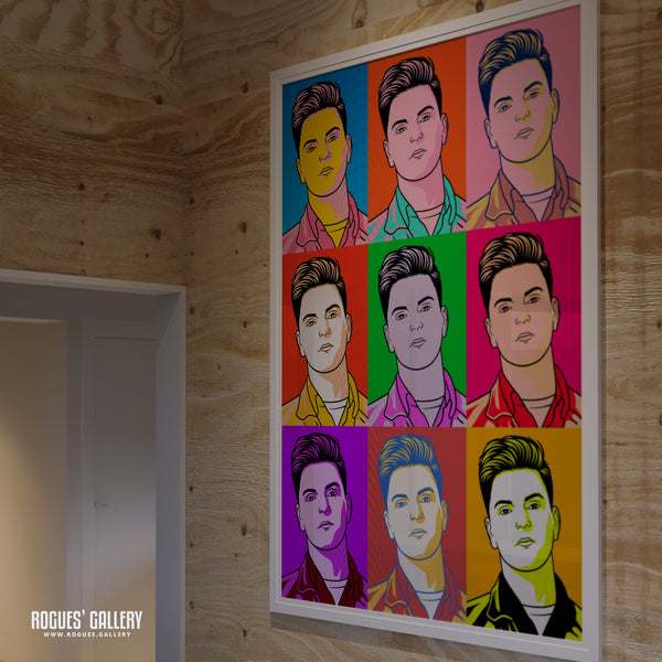 80s Retro Project: Andy Bell of Erasure - A3, A2, A1 or A0 Icon Prints