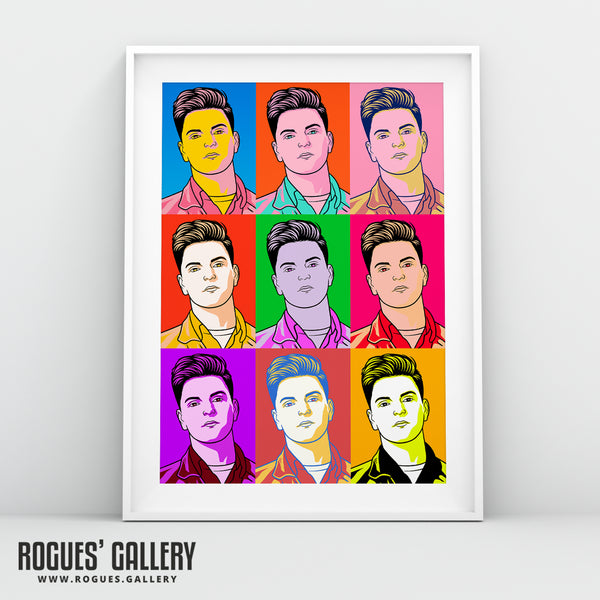 80s Retro Project: Andy Bell of Erasure - A3, A2, A1 or A0 Icon Prints