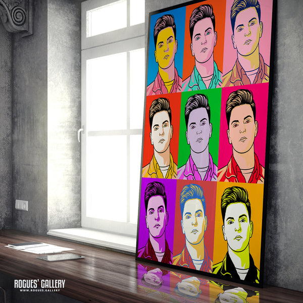 80s Retro Project: Andy Bell of Erasure - A3, A2, A1 or A0 Icon Prints