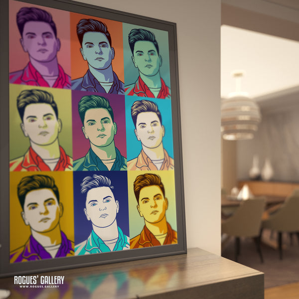 80s Retro Project: Andy Bell of Erasure - A3, A2, A1 or A0 Icon Prints