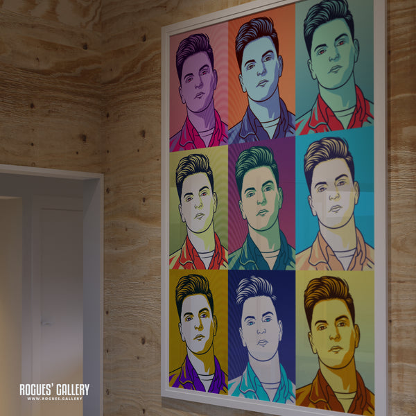 80s Retro Project: Andy Bell of Erasure - A3, A2, A1 or A0 Icon Prints