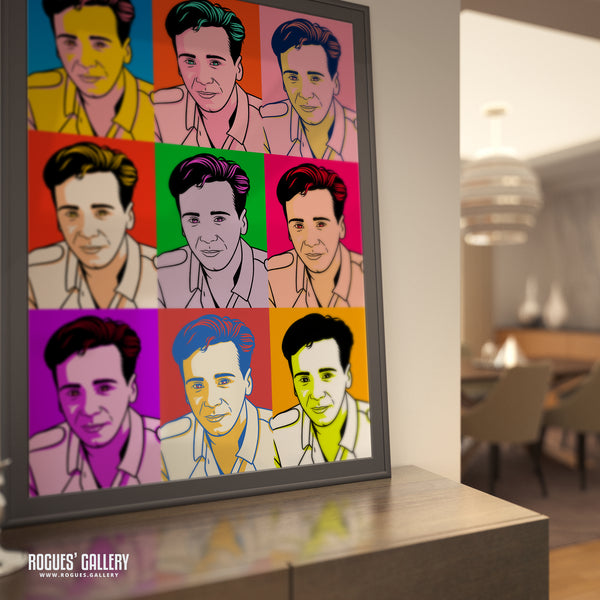 80s Retro Project: Jim Kerr of Simple Minds - A3, A2, A1 or A0 Icon Prints