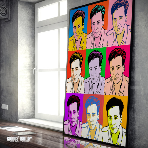 80s Retro Project: Jim Kerr of Simple Minds - A3, A2, A1 or A0 Icon Prints