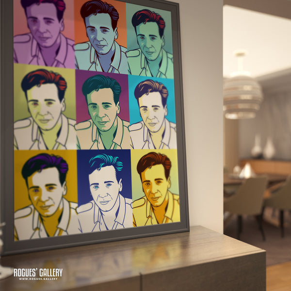 80s Retro Project: Jim Kerr of Simple Minds - A3, A2, A1 or A0 Icon Prints