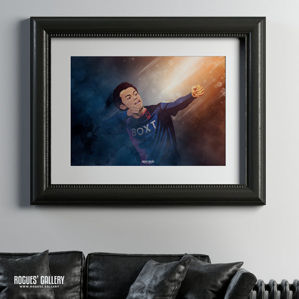 Brennan Johnson - Archer - Nottingham Forest - A0, A1, A2 or A3 Prints