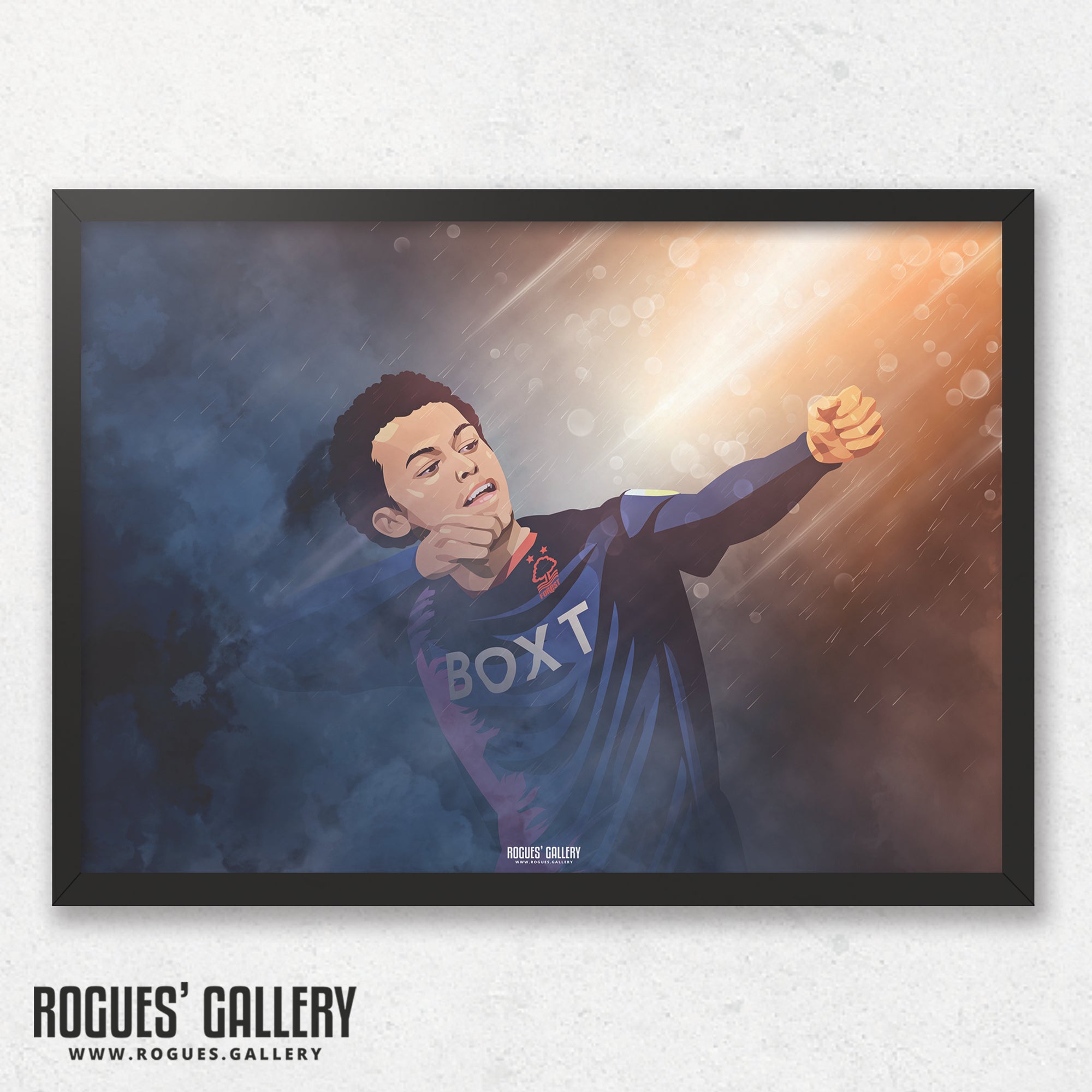 Brennan Johnson - Archer - Nottingham Forest - A0, A1, A2 or A3 Prints